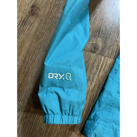 Mountain Hardwear Women's Rain Jacket Large Blue Dry Q Full Zip Hooded - Picture 6 of 13